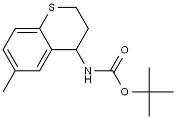 tert-butyl (6-methylthiochroman-4-yl)carbamate Structure