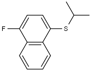 1-Fluoro-4-[(1-methylethyl)thio]naphthalene Structure