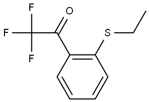 1-(2-(ethylthio)phenyl)-2,2,2-trifluoroethanone Structure