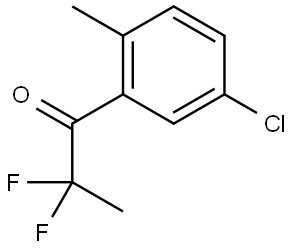 1-(5-Chloro-2-methylphenyl)-2,2-difluoro-1-propanone Structure