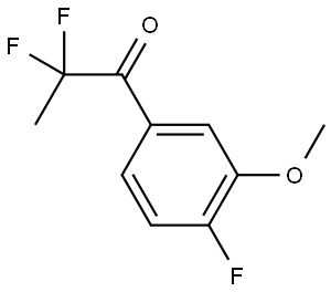 2,2-Difluoro-1-(4-fluoro-3-methoxyphenyl)-1-propanone Structure