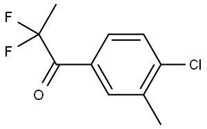 1-(4-Chloro-3-methylphenyl)-2,2-difluoro-1-propanone Structure