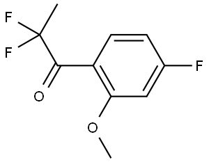 2,2-Difluoro-1-(4-fluoro-2-methoxyphenyl)-1-propanone Structure