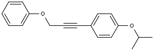 1-(1-Methylethoxy)-4-(3-phenoxy-1-propyn-1-yl)benzene Structure