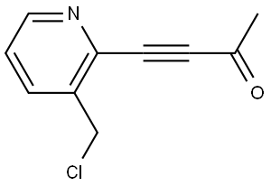 4-(3-(chloromethyl)pyridin-2-yl)but-3-yn-2-one Structure