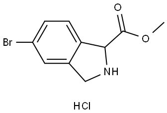 Methyl 5-Bromoisoindoline-1-carboxylate Hydrochloride Structure