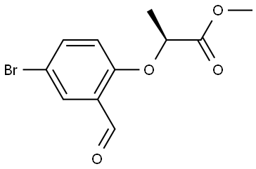 methyl (S)-2-(4-bromo-2-formylphenoxy)propanoate Structure