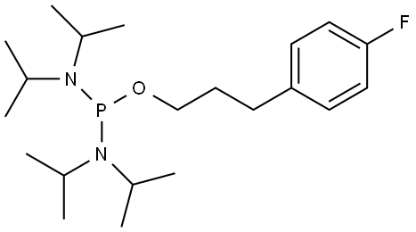 1-(3-(4-fluorophenyl)propoxy)-N,N,N',N'-tetraisopropylphosphinediamine Structure