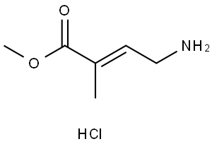 methyl (2E)-4-amino-2-methylbut-2-enoate hydrochloride Structure