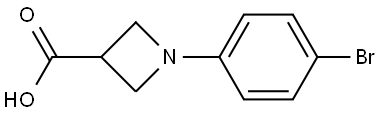 1-(4-bromophenyl)azetidine-3-carboxylic acid Structure