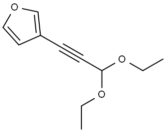 3-(3,3-Diethoxy-1-propyn-1-yl)furan Structure