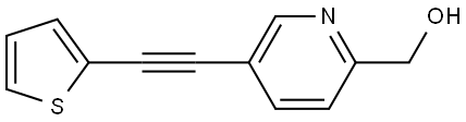 5-[2-(2-Thienyl)ethynyl]-2-pyridinemethanol Structure