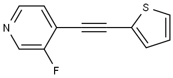 3-Fluoro-4-[2-(2-thienyl)ethynyl]pyridine Structure