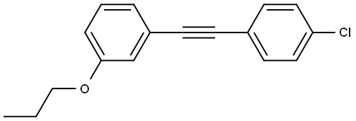 1-[2-(4-Chlorophenyl)ethynyl]-3-propoxybenzene Structure