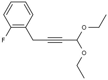 1-(4,4-Diethoxy-2-butyn-1-yl)-2-fluorobenzene Structure