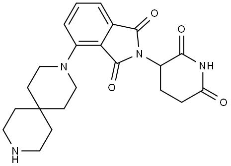 2-(2,6-dioxopiperidin-3-yl)-4-(3,9-diazaspiro[5.5]undecan-3-yl)isoindoline-1,3-dione Structure