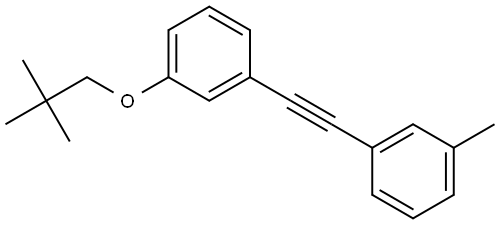 1-methyl-3-((3-(neopentyloxy)phenyl)ethynyl)benzene Structure