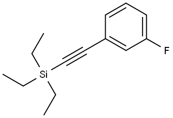 1-Fluoro-3-[2-(triethylsilyl)ethynyl]benzene Structure