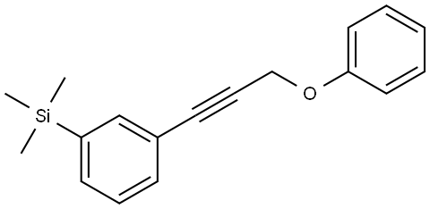 1-(3-Phenoxy-1-propyn-1-yl)-3-(trimethylsilyl)benzene Structure