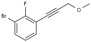 1-Bromo-2-fluoro-3-(3-methoxy-1-propyn-1-yl)benzene Structure