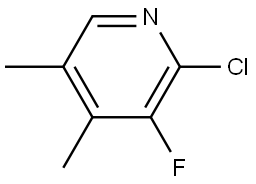 Pyridine, 2-chloro-3-fluoro-4,5-dimethyl- 구조식 이미지