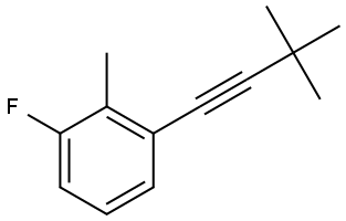 1-(3,3-Dimethyl-1-butyn-1-yl)-3-fluoro-2-methylbenzene Structure