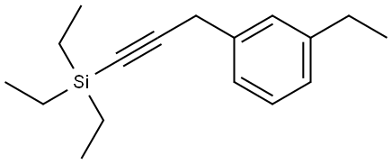 1-Ethyl-3-[3-(triethylsilyl)-2-propyn-1-yl]benzene Structure