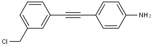 4-((3-(chloromethyl)phenyl)ethynyl)aniline Structure