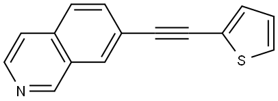 7-[2-(2-Thienyl)ethynyl]isoquinoline Structure