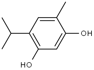 4-Methyl-6-(1-methylethyl)-1,3-benzenediol Structure