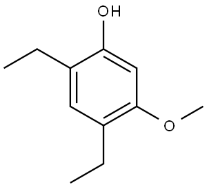 2,4-Diethyl-5-methoxyphenol Structure