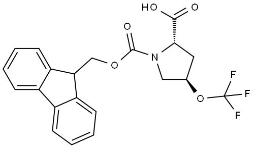 Fmoc-(4R)-4-(Trifluoromethoxy)-L-proline Structure