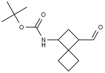 tert-Butyl (3-formylspiro[3.3]heptan-1-yl)carbamate Structure