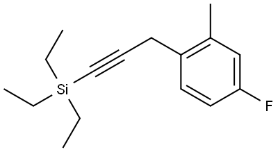 4-Fluoro-2-methyl-1-[3-(triethylsilyl)-2-propyn-1-yl]benzene Structure