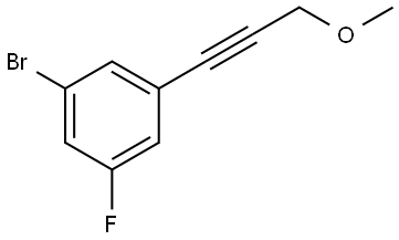 1-Bromo-3-fluoro-5-(3-methoxy-1-propyn-1-yl)benzene Structure