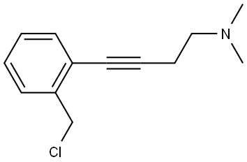 4-(2-(chloromethyl)phenyl)-N,N-dimethylbut-3-yn-1-amine Structure