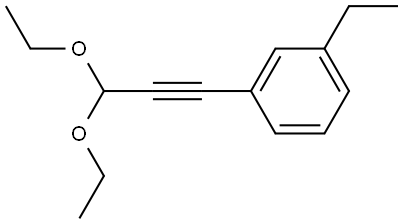 1-(3,3-Diethoxy-1-propyn-1-yl)-3-ethylbenzene Structure