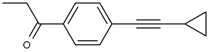 1-[4-(2-Cyclopropylethynyl)phenyl]-1-propanone Structure