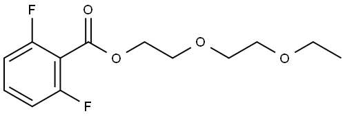 2-(2-ethoxyethoxy)ethyl 2,6-difluorobenzoate Structure