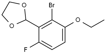 2-(2-bromo-3-ethoxy-6-fluorophenyl)-1,3-dioxolane Structure