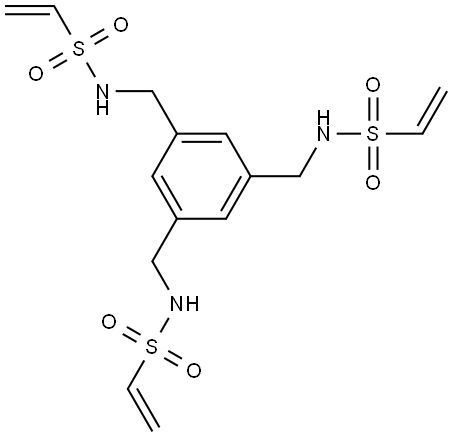 N,N',N''-(benzene-1,3,5-triyltris(methylene))triethenesulfonamide Structure