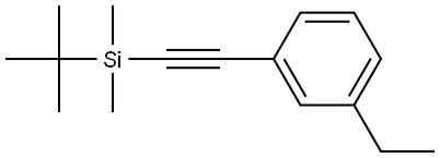 1-[2-[(1,1-Dimethylethyl)dimethylsilyl]ethynyl]-3-ethylbenzene Structure