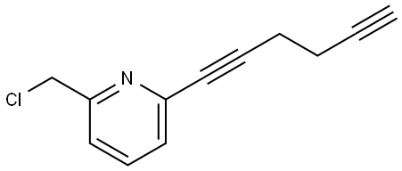 2-(chloromethyl)-6-(hexa-1,5-diyn-1-yl)pyridine Structure