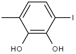 3-Iodo-6-methyl-1,2-benzenediol Structure