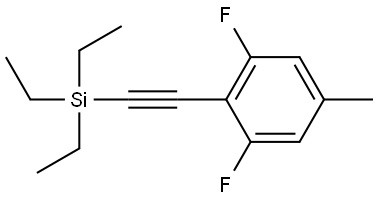 1,3-Difluoro-5-methyl-2-[2-(triethylsilyl)ethynyl]benzene Structure