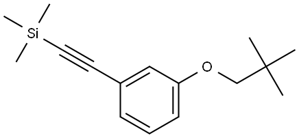 1-(2,2-Dimethylpropoxy)-3-[2-(trimethylsilyl)ethynyl]benzene Structure