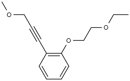 1-(2-Ethoxyethoxy)-2-(3-methoxy-1-propyn-1-yl)benzene Structure