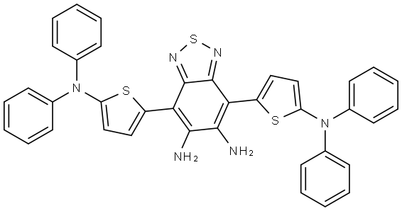 2,1,3-Benzothiadiazole-5,6-diamine, 4,7-bis[5-(diphenylamino)-2-thienyl]- Structure