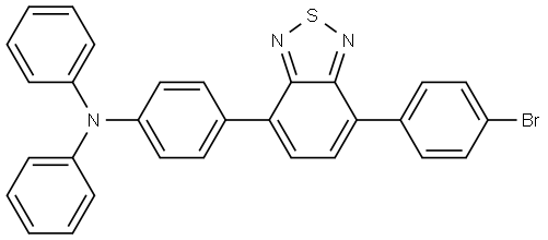 4-(7-(4-bromophenyl)benzo[c][1,2,5]thiadiazol-4-yl)-N,N-diphenylaniline 구조식 이미지