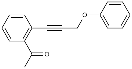 1-[2-(3-Phenoxy-1-propyn-1-yl)phenyl]ethanone Structure